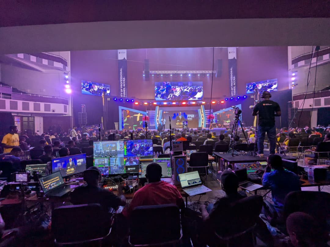 Divine Media HD live broadcast control room