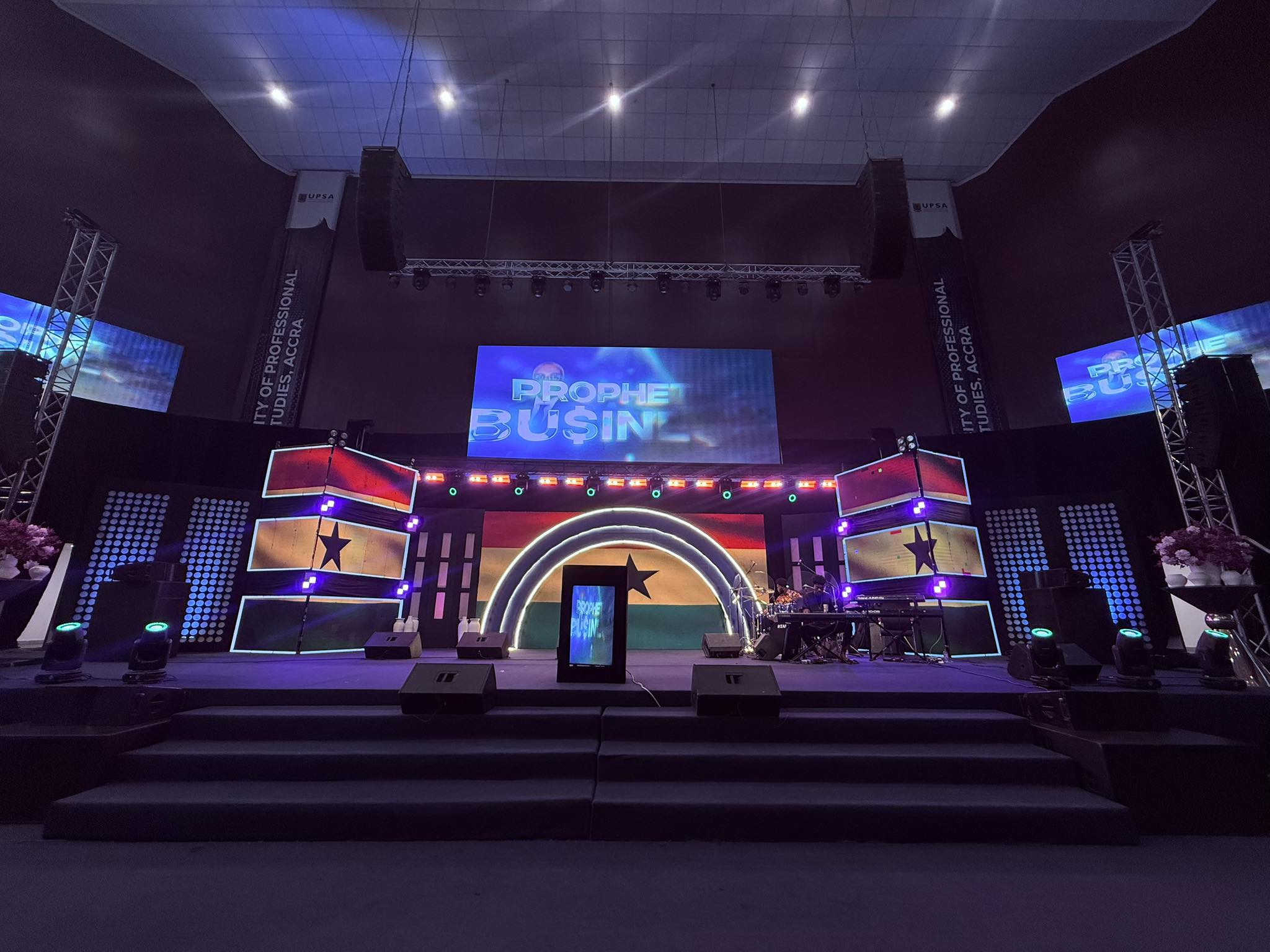 LED stage design for the Prophetic Business Empowerment Conference